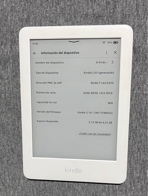 E-reader Kindle 10 generación 8gb blanco con pantalla de 6” (2022) 1 background