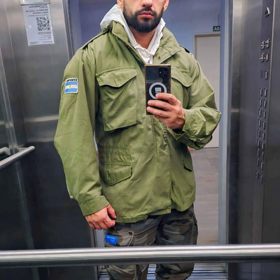 Campera Parka militar M65 tipo Alpha 2 background